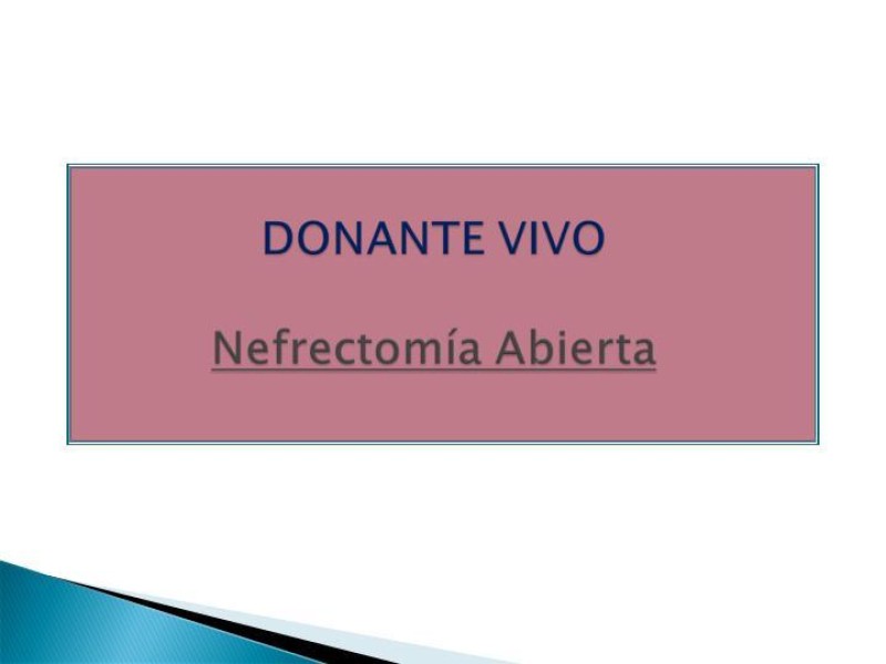 Diapositiva 41 de Técnica de procuramiento renal