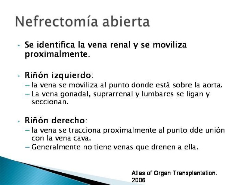 Diapositiva 46 de Técnica de procuramiento renal