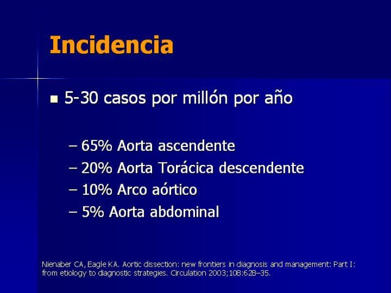 Diapositiva 4 de Disección Aórtica