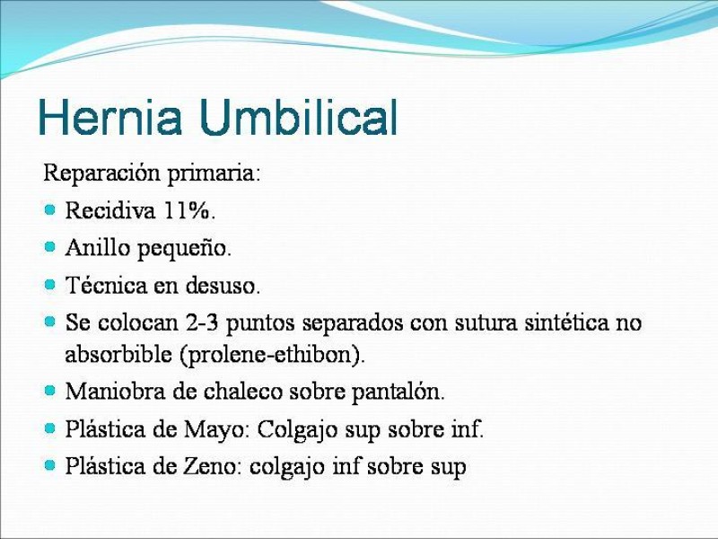 Diapositiva 4 de Hernia Umbilical, Epigástrica y Spieguel