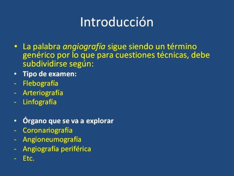Diapositiva 2 de Fundamentos de la Angiografía