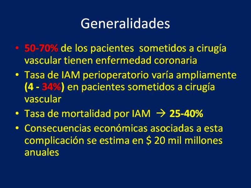 Diapositiva 4 de Evaluación Preoperatoria del Paciente Candidato a Cirugía Vascular Mayor