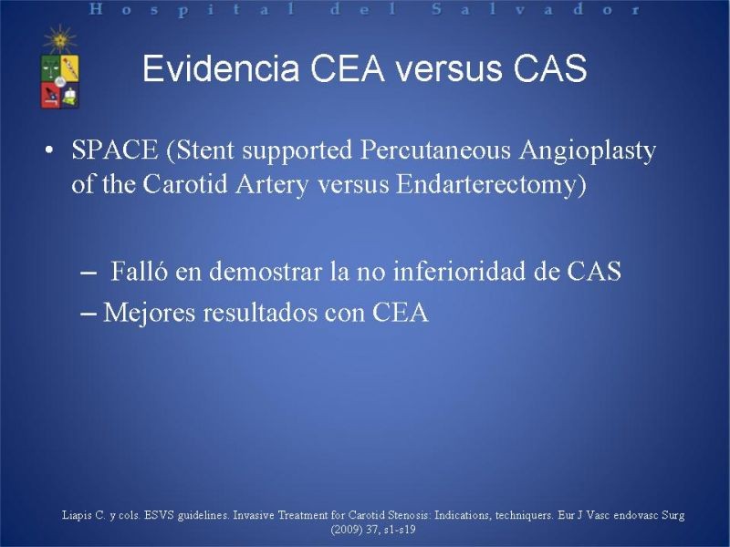 Diapositiva 8 de Endarterectomía versus Stent carotídeo