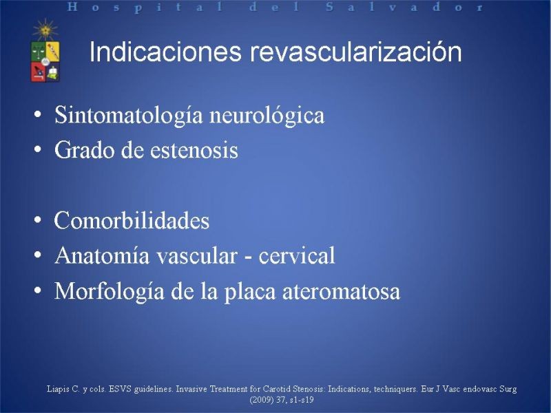Diapositiva 2 de Endarterectomía versus Stent carotídeo