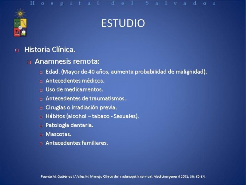 Diapositiva 7 de Adenopatía Cervical