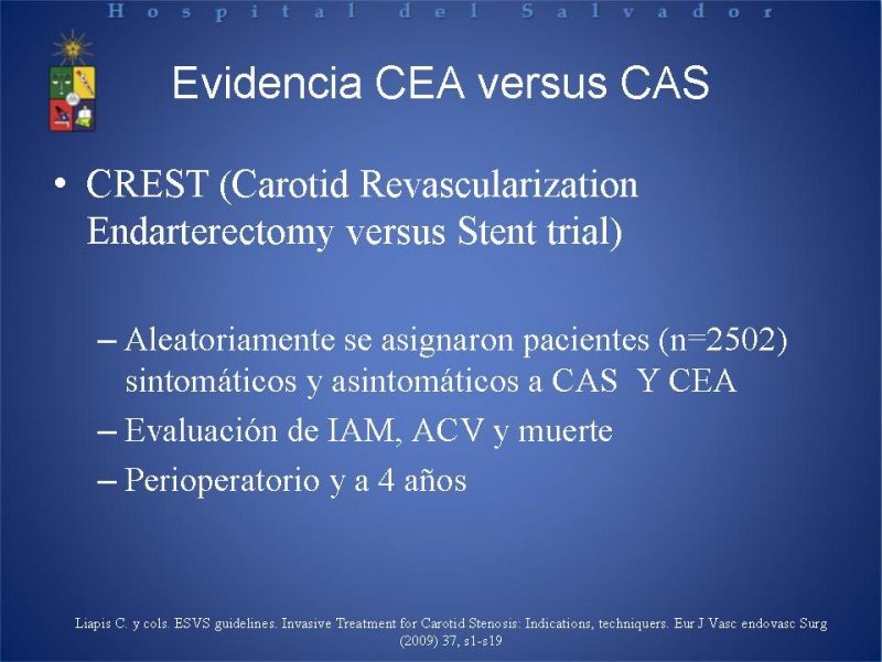 Diapositiva 11 de Endarterectomía versus Stent carotídeo