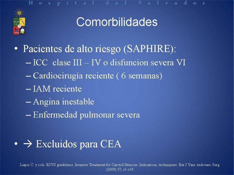 Diapositiva 17 de Endarterectomía versus Stent carotídeo