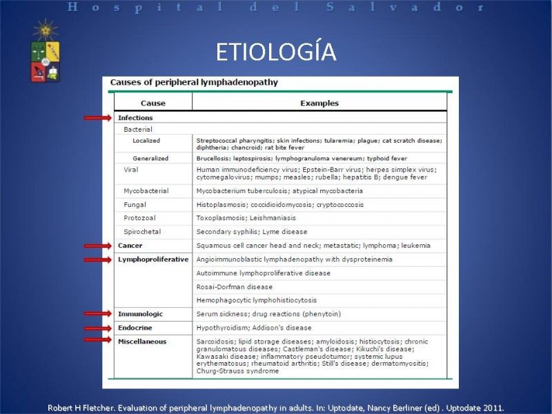 Diapositiva 4 de Adenopatía Cervical