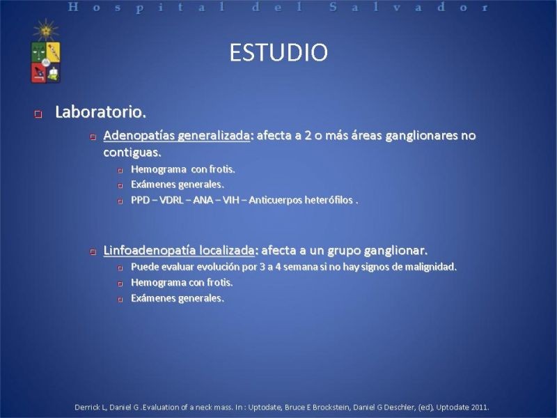 Diapositiva 11 de Adenopatía Cervical