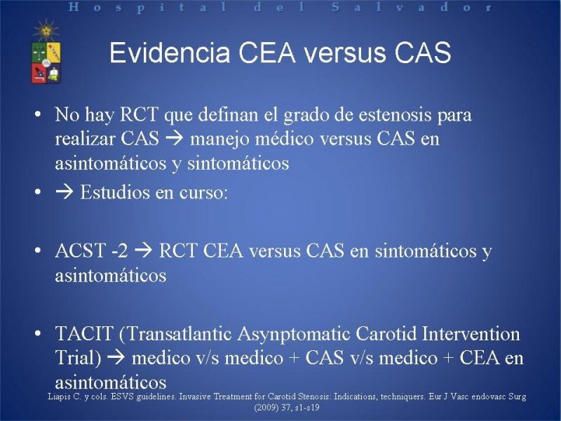 Diapositiva 10 de Endarterectomía versus Stent carotídeo