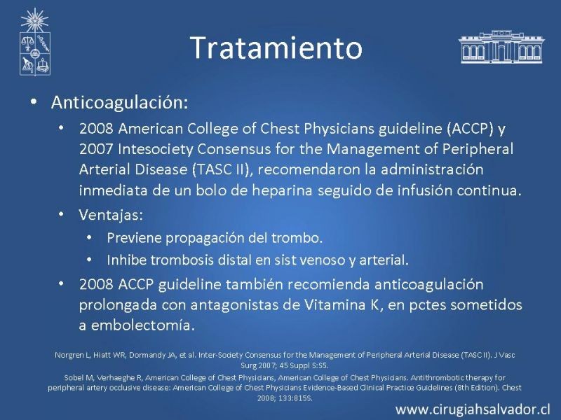 Diapositiva 17 de Isquemia aguda de extremidades