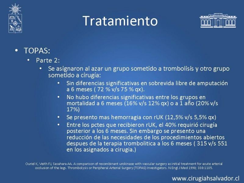 Diapositiva 24 de Isquemia aguda de extremidades