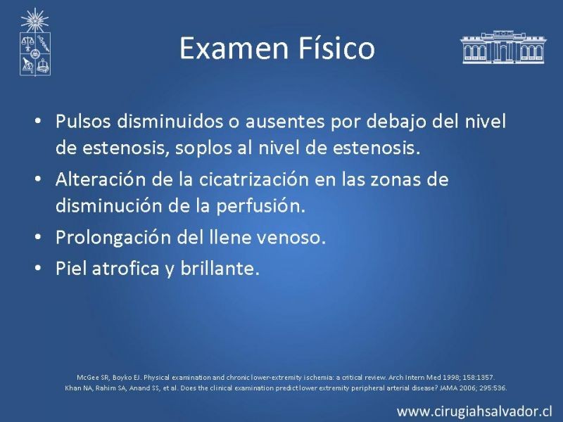 Diapositiva 27 de Enfermedad Arterial Oclusiva Crónica (Epidemiología, Factores de Riesgo, Clínica)