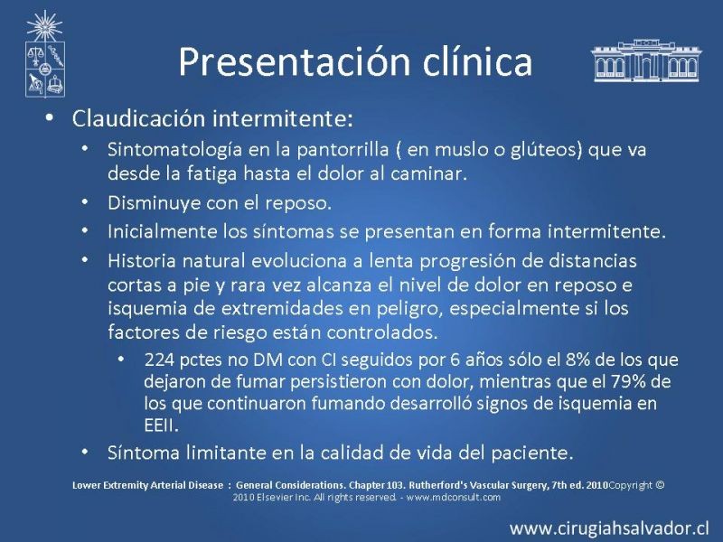 Diapositiva 13 de Enfermedad Arterial Oclusiva Crónica (Epidemiología, Factores de Riesgo, Clínica)