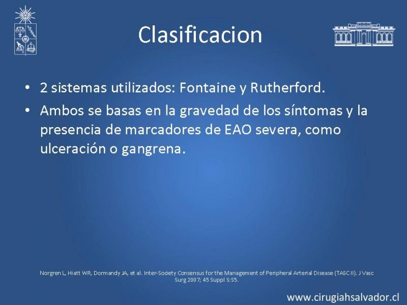 Diapositiva 24 de Enfermedad Arterial Oclusiva Crónica (Epidemiología, Factores de Riesgo, Clínica)