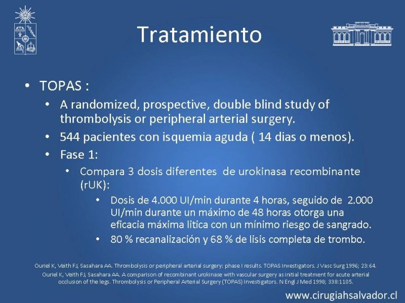 Diapositiva 23 de Isquemia aguda de extremidades