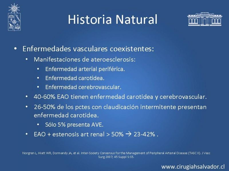 Diapositiva 19 de Enfermedad Arterial Oclusiva Crónica (Epidemiología, Factores de Riesgo, Clínica)