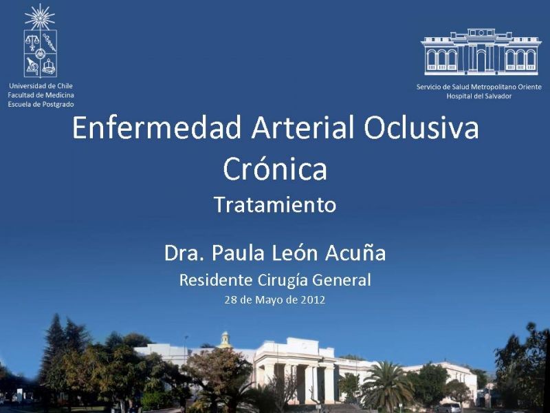 Diapositiva 35 de Enfermedad Arterial Oclusiva Crónica (Tratamiento)