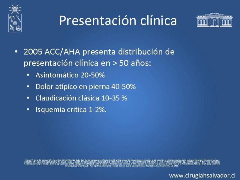 Diapositiva 11 de Enfermedad Arterial Oclusiva Crónica (Epidemiología, Factores de Riesgo, Clínica)