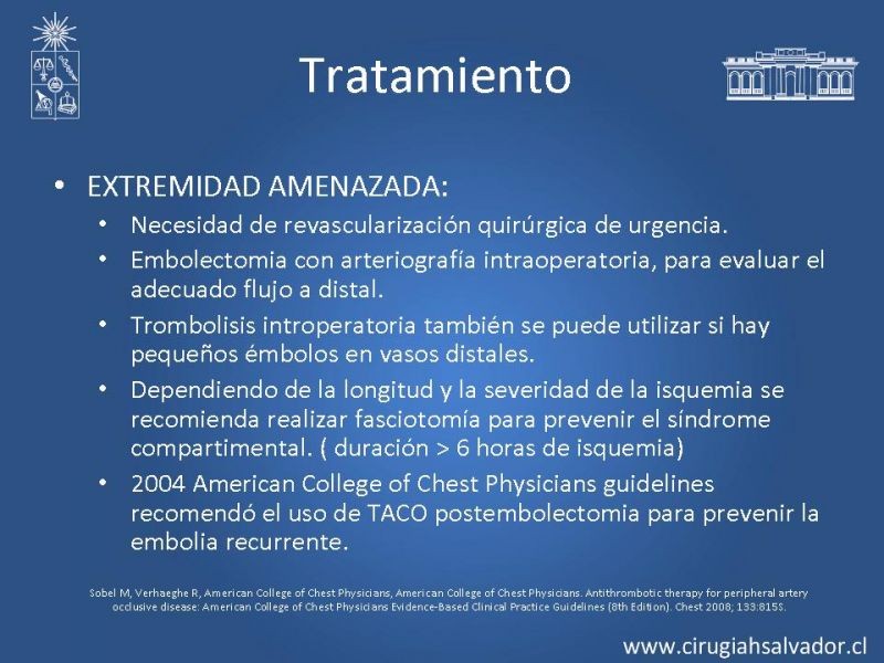 Diapositiva 30 de Isquemia aguda de extremidades