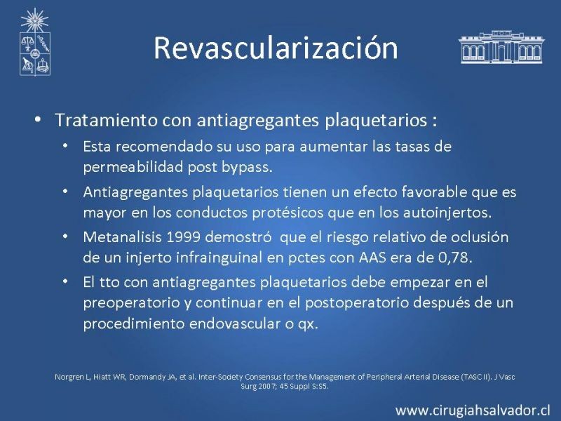 Diapositiva 33 de Enfermedad Arterial Oclusiva Crónica (Tratamiento)