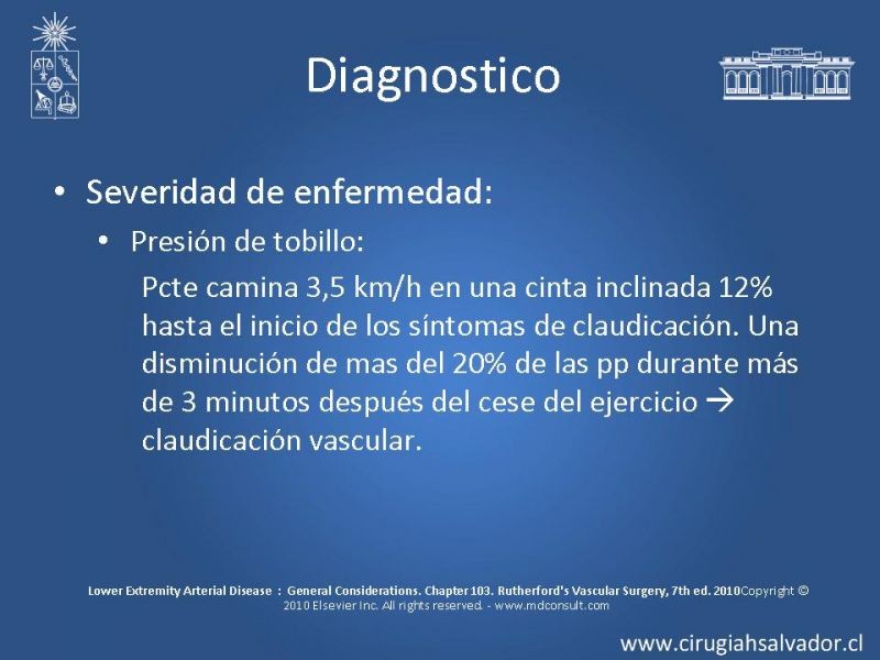 Diapositiva 29 de Enfermedad Arterial Oclusiva Crónica (Epidemiología, Factores de Riesgo, Clínica)