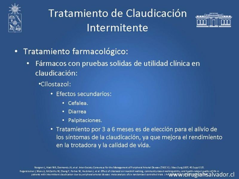 Diapositiva 12 de Enfermedad Arterial Oclusiva Crónica (Tratamiento)