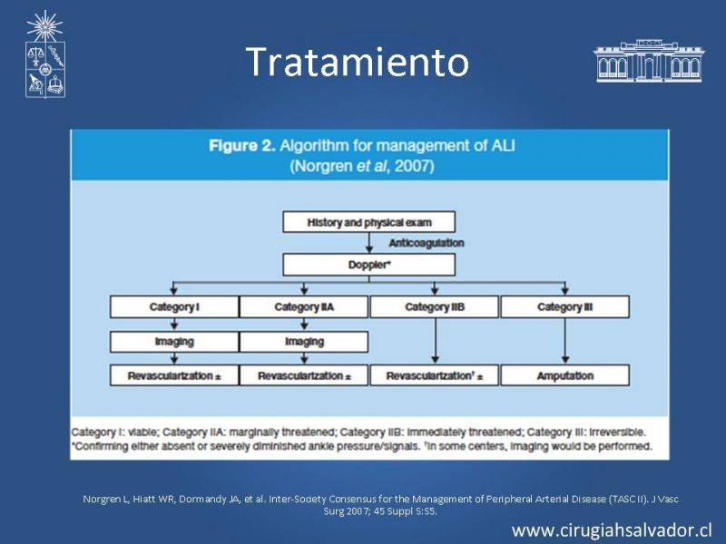 Diapositiva 33 de Isquemia aguda de extremidades