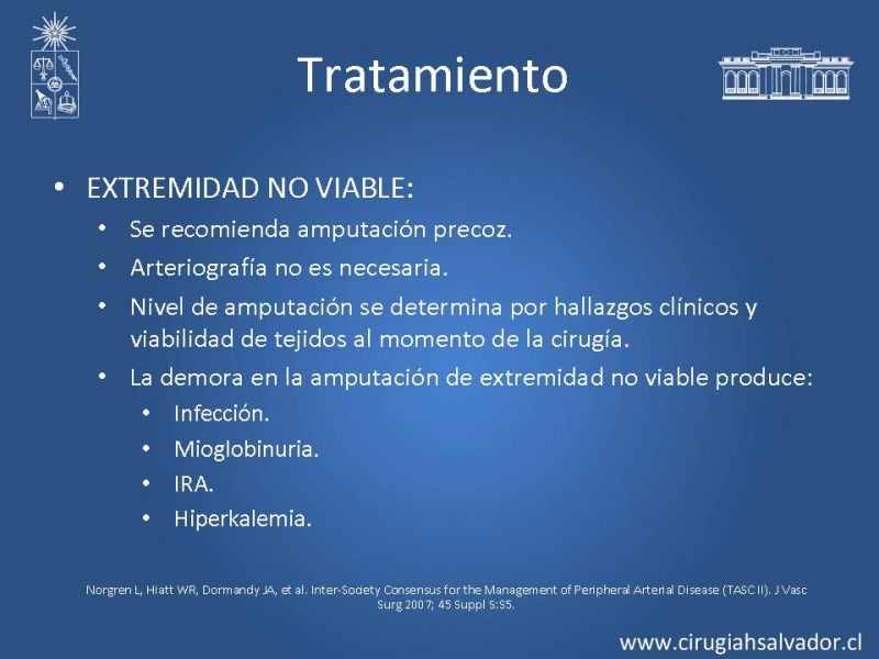 Diapositiva 32 de Isquemia aguda de extremidades