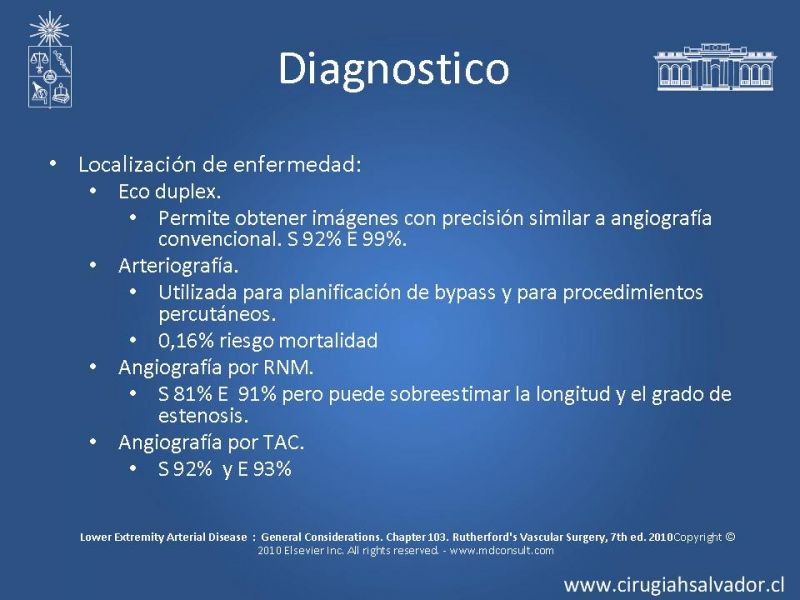 Diapositiva 30 de Enfermedad Arterial Oclusiva Crónica (Epidemiología, Factores de Riesgo, Clínica)