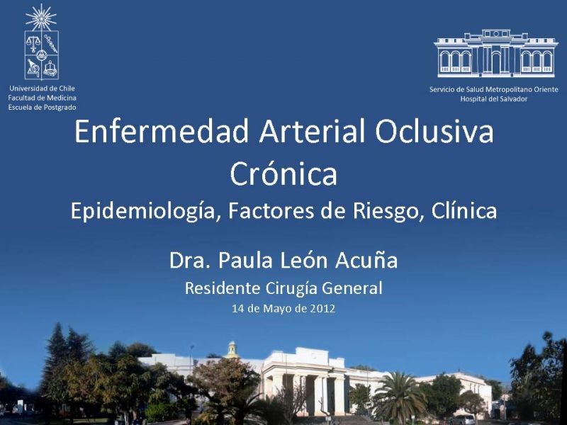 Diapositiva 31 de Enfermedad Arterial Oclusiva Crónica (Epidemiología, Factores de Riesgo, Clínica)