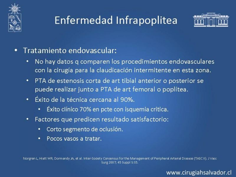 Diapositiva 30 de Enfermedad Arterial Oclusiva Crónica (Tratamiento)