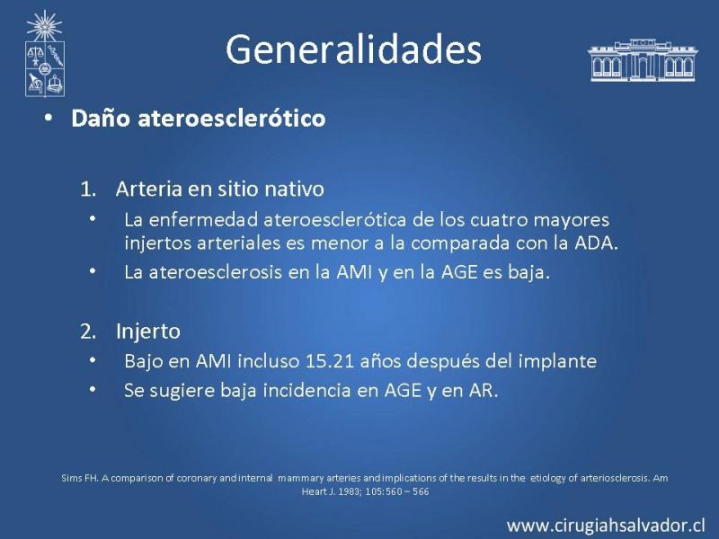 Diapositiva 13 de Revascularización miocárdica con puentes arteriales