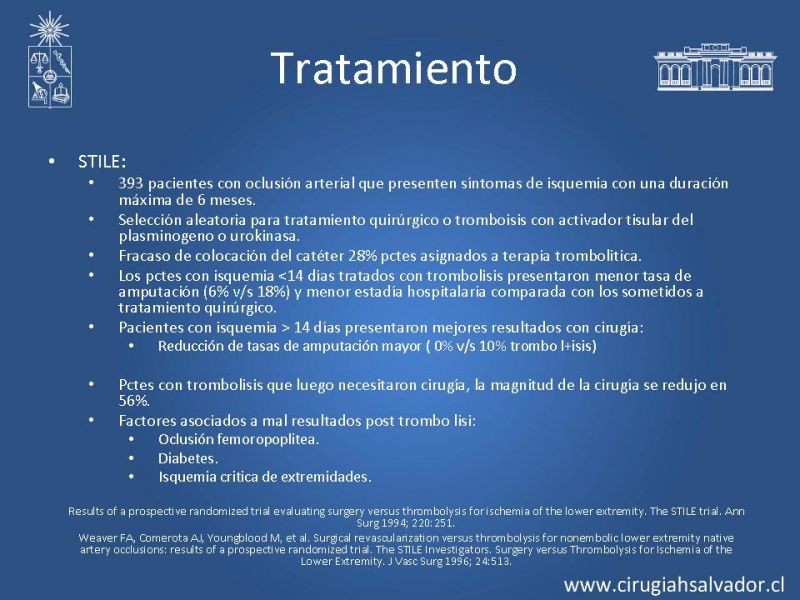 Diapositiva 25 de Isquemia aguda de extremidades