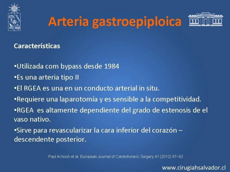 Diapositiva 24 de Revascularización miocárdica con puentes arteriales