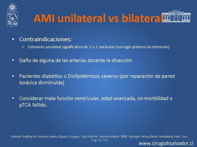 Diapositiva 34 de Revascularización miocárdica con puentes arteriales