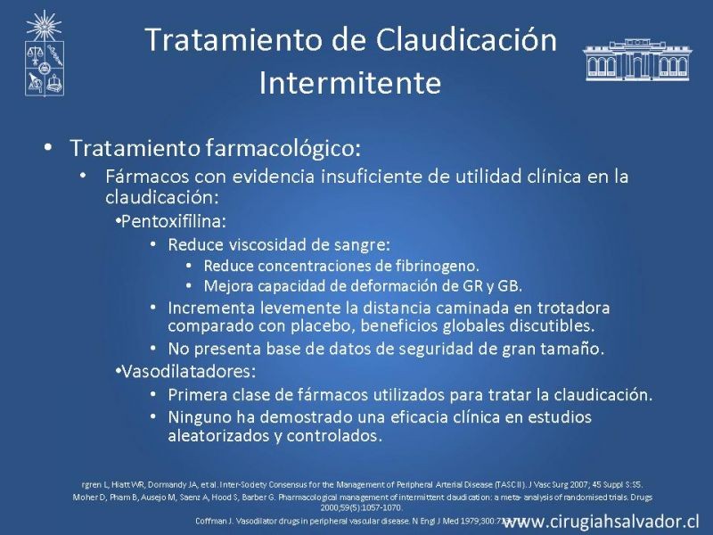 Diapositiva 15 de Enfermedad Arterial Oclusiva Crónica (Tratamiento)