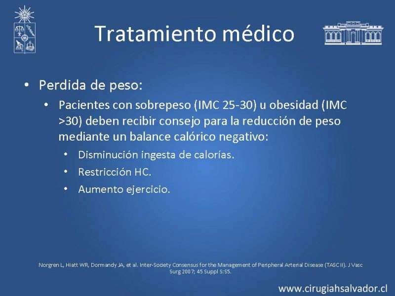 Diapositiva 3 de Enfermedad Arterial Oclusiva Crónica (Tratamiento)