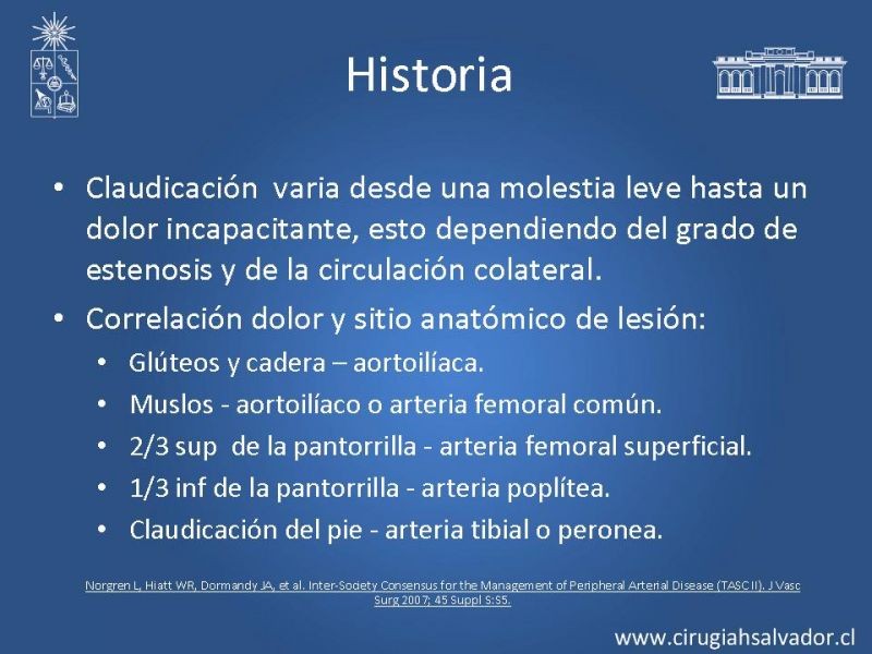 Diapositiva 26 de Enfermedad Arterial Oclusiva Crónica (Epidemiología, Factores de Riesgo, Clínica)