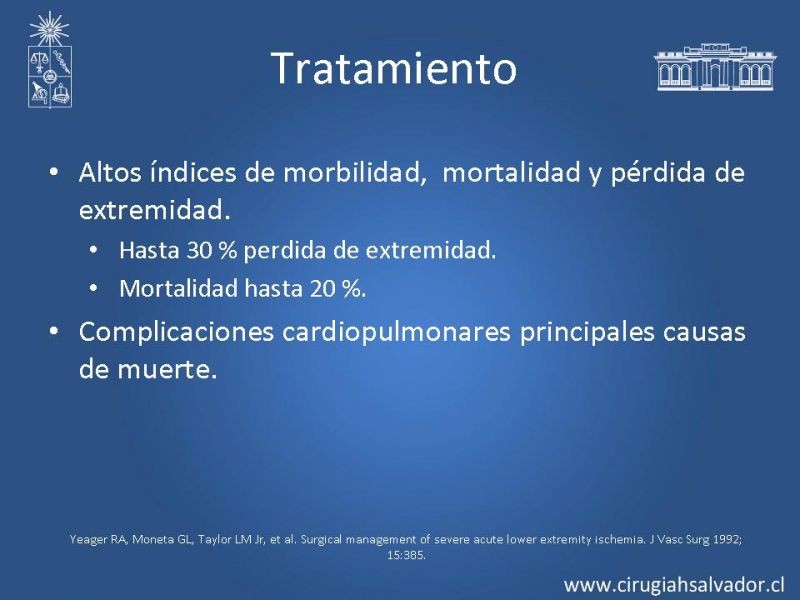 Diapositiva 16 de Isquemia aguda de extremidades