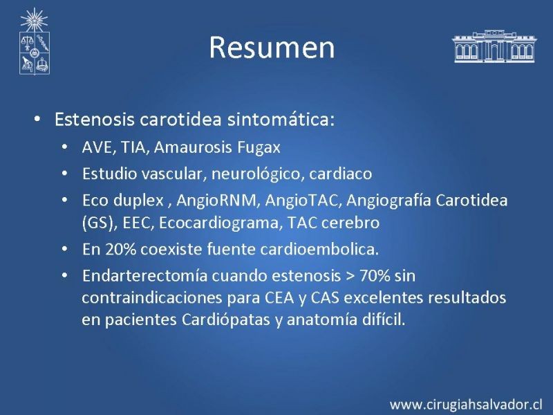 Diapositiva 30 de Estenosis Carotídea Sintomática
