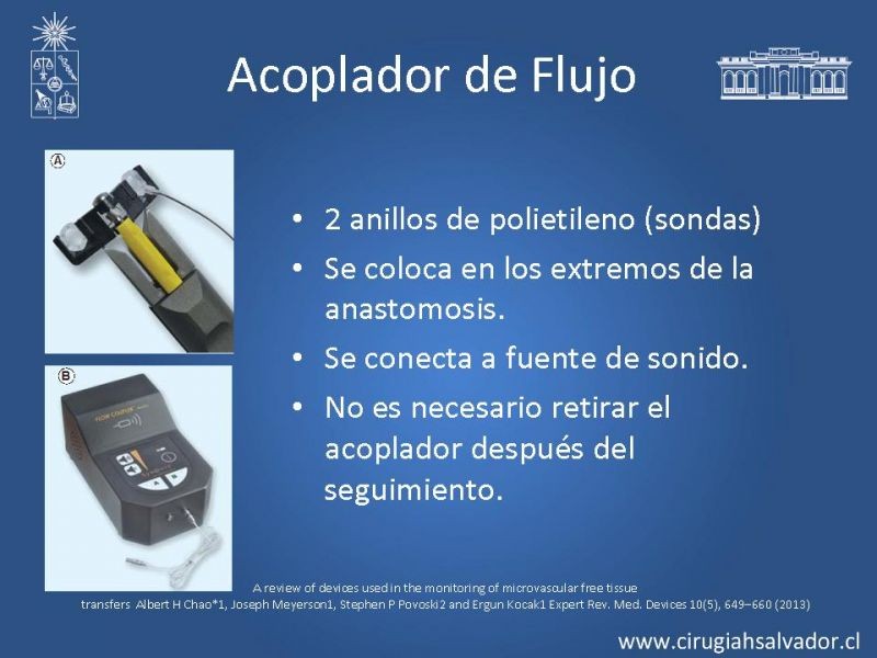 Diapositiva 47 de Monitoreo de Colgajos Libres Microvascularizados