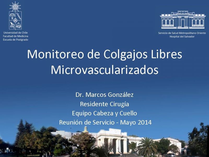 Diapositiva 57 de Monitoreo de Colgajos Libres Microvascularizados