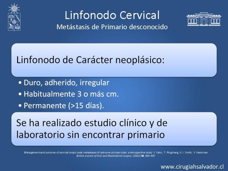Diapositiva 23 de Adenopatía Cervical. Estudio y Manejo