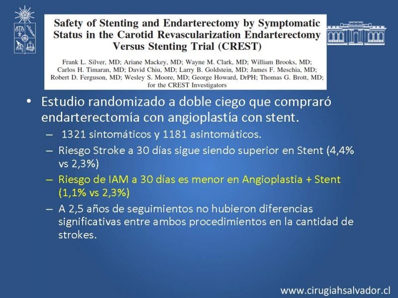 Diapositiva 26 de Estenosis Carotídea Sintomática