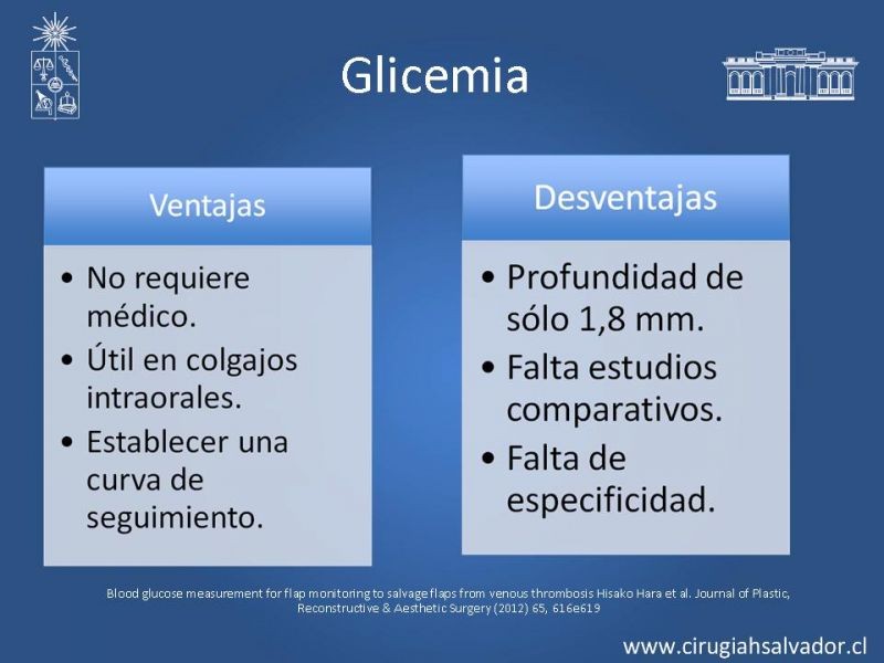 Diapositiva 21 de Monitoreo de Colgajos Libres Microvascularizados