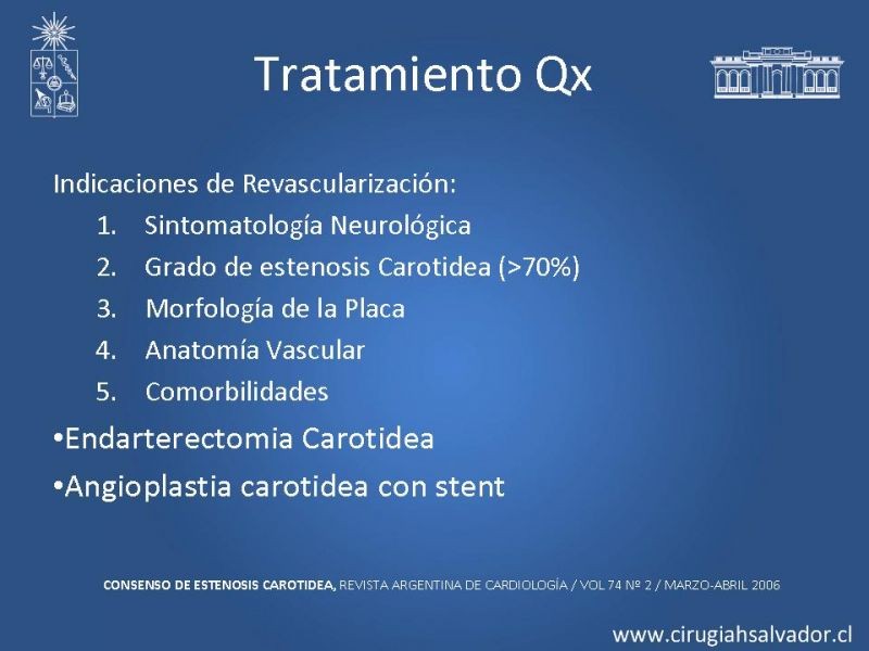Diapositiva 16 de Estenosis Carotídea Sintomática