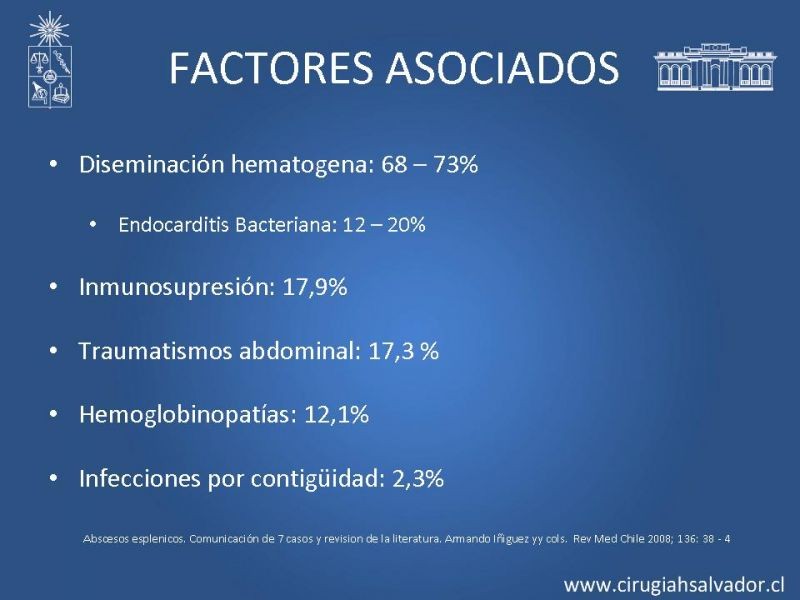 Diapositiva 4 de Abscesos esplénicos