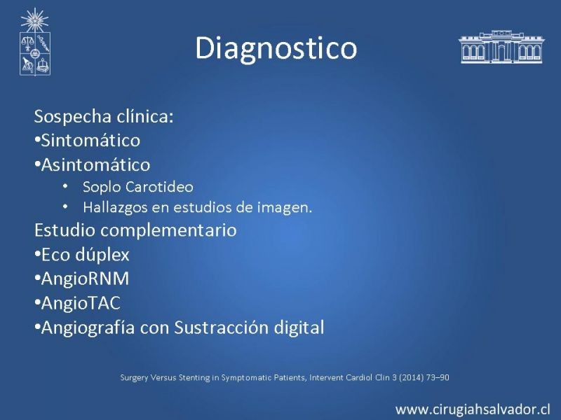 Diapositiva 7 de Estenosis Carotídea Sintomática