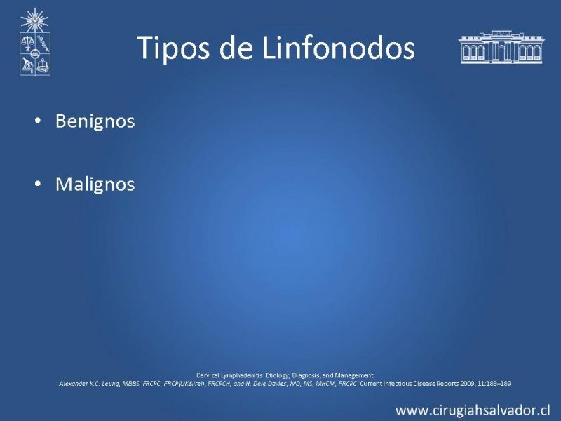 Diapositiva 5 de Adenopatía Cervical. Estudio y Manejo
